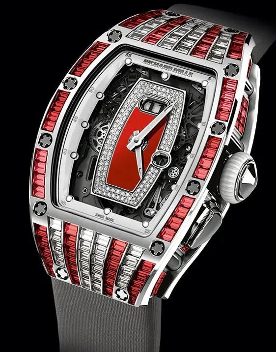 Richard Mille RM 37 White Gold Red Diamond Watch Replica